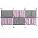 Produktbild VitaliSpa Hausbett Kinderbett Bettrückwand Wiki in den Varianten: 140x70 // 160x72 // 200X85 cm erhältlich in: Rosa-Grau, Weiß-Grau und Türkis-Grau (Rosa-Grau, 85cm x 200cm)
