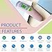 Amplim Deluxe Manual Silicone Breast Pump and No Touch Forehead Thermometer for Babies and Adults | Bundle Pack