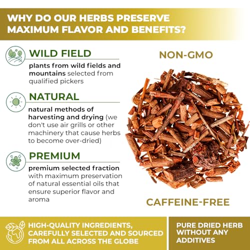 Image of 1.8 oz. Dried Madder Root Herb Tea (Rubia Tinctorum) Dried Cut Madder Roots Herbal Tea - 50g