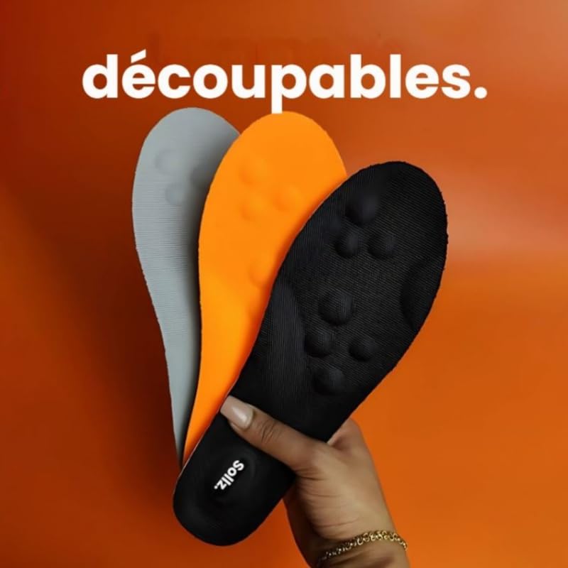 stepsia Semelles orthopédiques anti-douleurs pour Confort Femme et Homme - Semelles Orthopédiques Mémoire de Forme Amortissantes Respirantes Anti - Odeur et Transpiration
