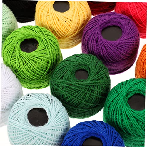 Hilos de bordar multicolor STOBOK 16 rollos kit DIY miniatura 6