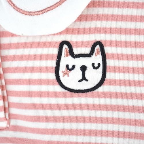Image of Toddler Kids Girls Cute Shirt, Cat Bunny Embroidered Long Sleeve T-Shirt