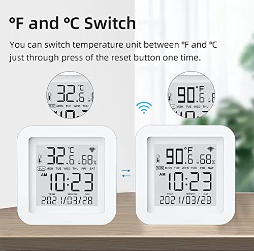 Gaoducash TH06 Smart Wifi Temperature Humidity Monitor: Tuya Wireless Temperature Humidity Sensor thumb #2