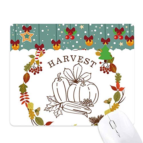 Alfombrilla de ratón de Acción de Gracias con diseño de hojas otoñales para decorar tu escritorio