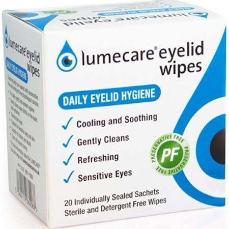 LumecareEyelid Wipes (4 Boxes, 80 Wipes)