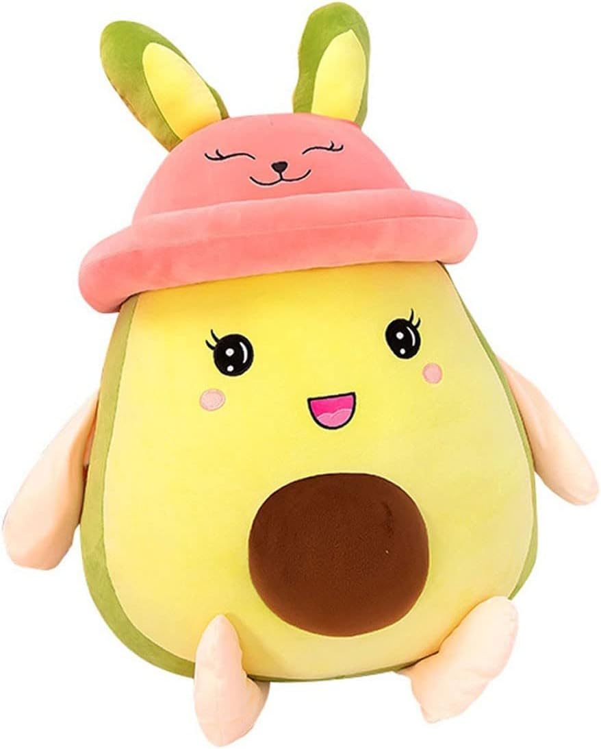 Avocado with Cap Pillow Soft Toys for Kids, Huggable Plush Doll Toy for, Pillow for, Room Decoration (35 cm)