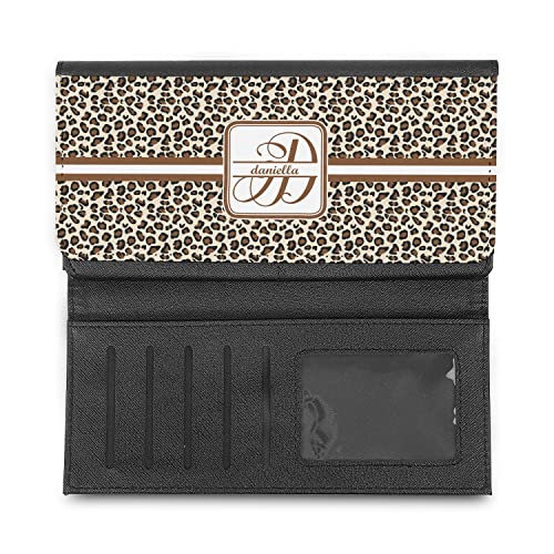Personalized Leopard Print Leatherette Ladies Wallet3