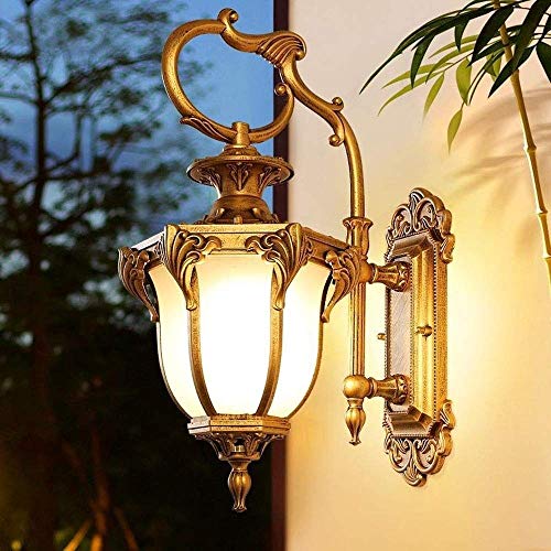 Applique murale LED extérieure E27, lanterne rétro étanche pour terrasse