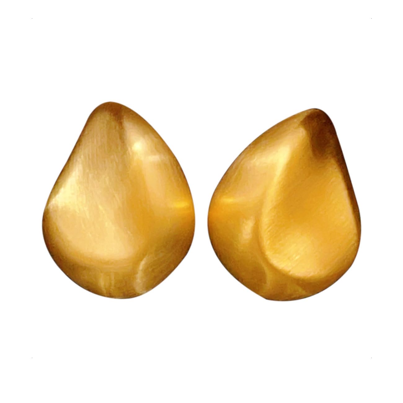 KONFEN Pendientes Aros 18K Oro, Pendientes Gota de Agua Dorados Aro Oreja para Mujer, Pendientes Lagrima Geometricos, Pendiente Aretes Hoop Earring Joyas Regalos Fiesta (Plata/Oro)