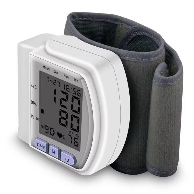 Medicaly Tensiómetro de Muñeca Digital Automático   Medidor de Presión Arterial   Monitor de Ritmo Cardíaco   Medición Rápida y Precisa con Memoria de Datos   Compacto y Portátil.