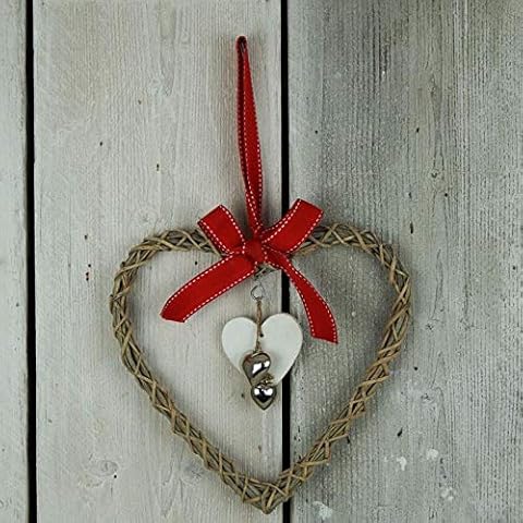 Satchville Gift Company Wicker Hanging Heart Cover