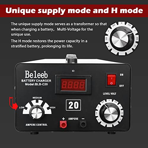 Image of Battery Charger, Ideal for Golf Carts, Personnel Carriers, Maintenance Vehicles, Scissor Lifts, Wheelchairs and Any Other 12V, 24V, 36V or 48V Application