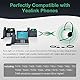 Yealink Telefon-Headsets für Bürotelefone YHS34 Lite QD zu RJ9 Headset Kompatibel mit Poly Avaya Snom Grand Stream Telefone Schreibtisch Festnetz-Headset mit Mikrofon -Mono/72g/2.1m Kabel