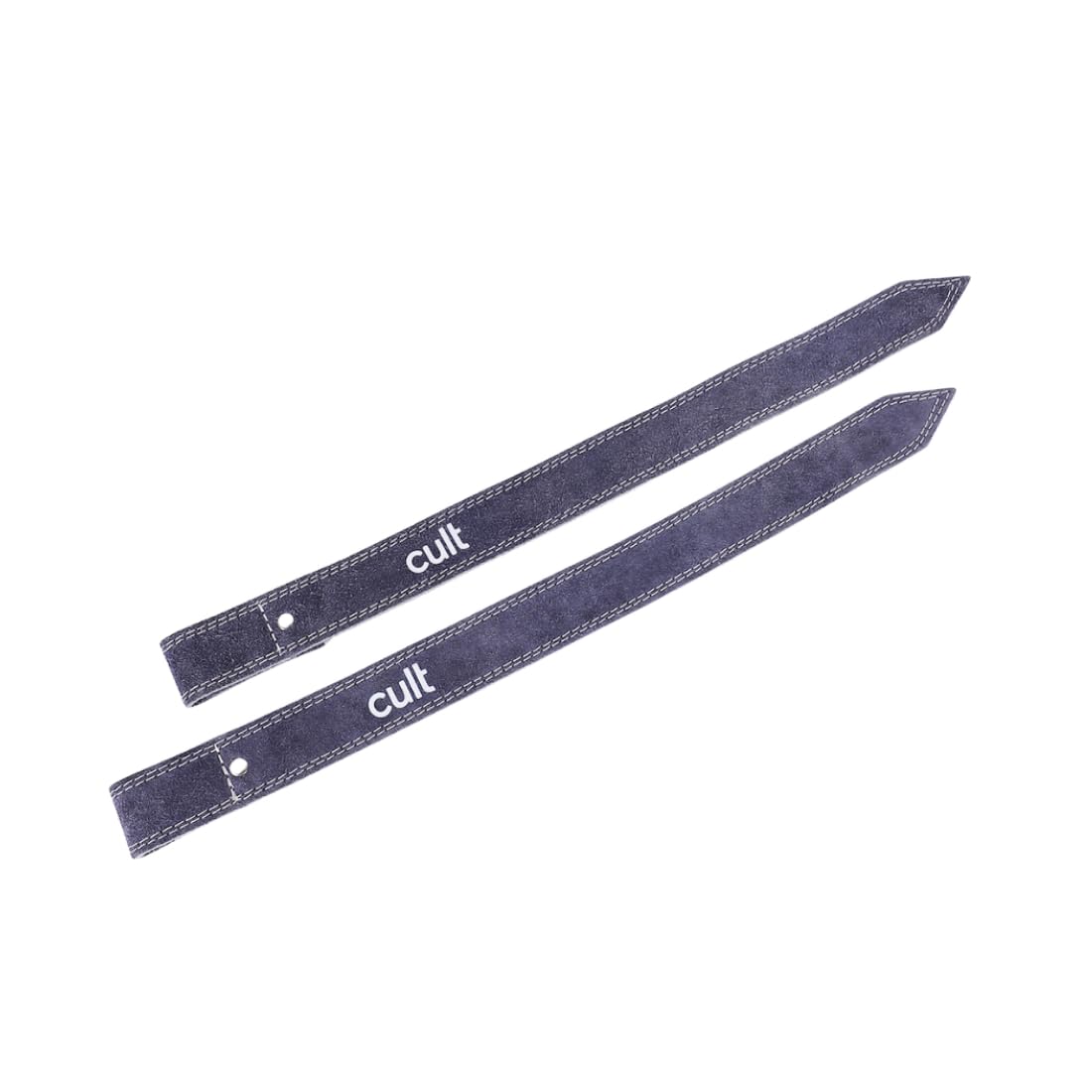 Cult Weightlifting Strap Dual Layer Leather with Adjustable Loop and Padded Grip for Heavy Training and Maximum Support Blue-image-29