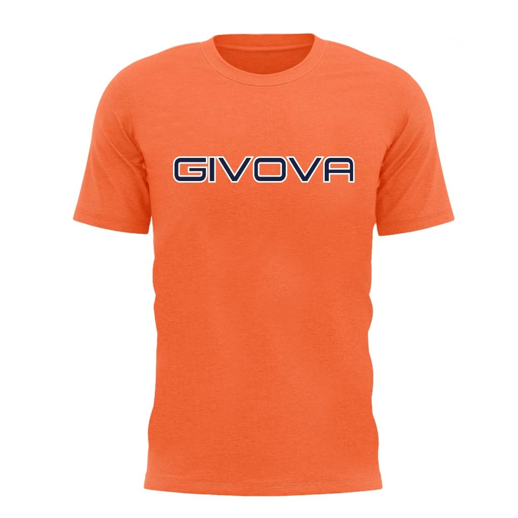 Givova, t-shirt spot, orange fluo, 2XL