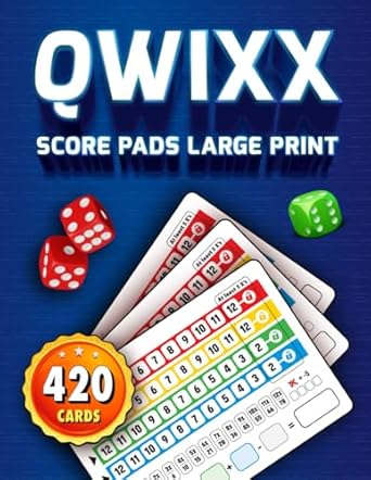 Qwixx Score Pads Large Print Family - 51CRTJJloXL. SX342 SY445