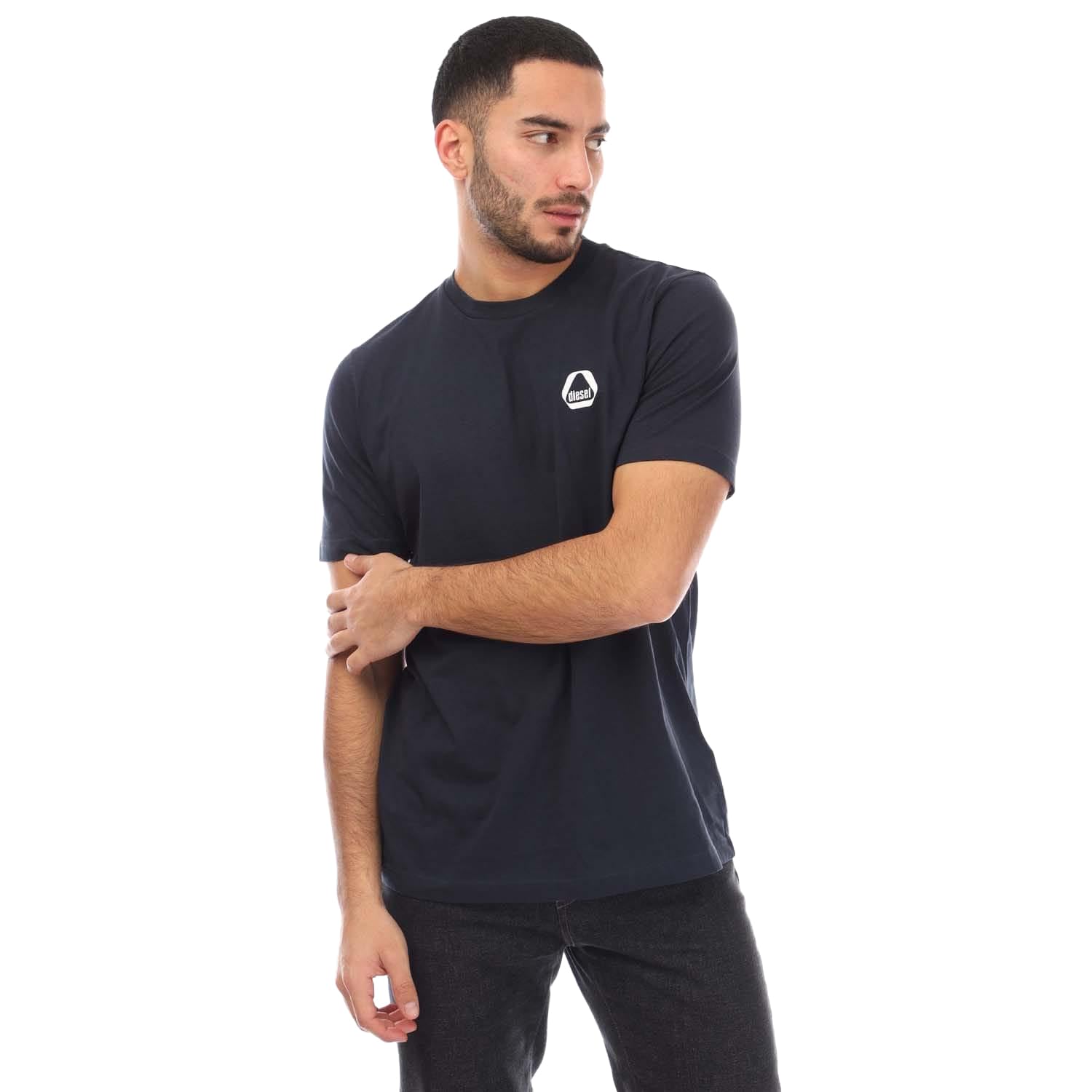 Diesel Maglietta A16859 Men's Navy T-Shirt, Black, XL