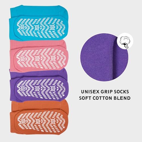 ZAKASA Non-Slip Grip Socks for Men: Non Skid Grippy Socks Anti Slip Gripper for Elderly Hospital Yoga Pilates4