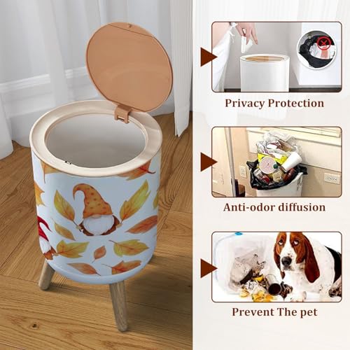 Caneca de Basura Pequeña con Tapa Decorativa miniatura 3