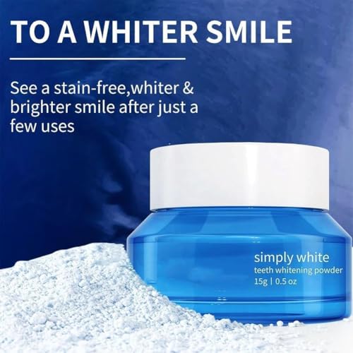 Image of Magic Teeth Whitening Deluxe Powder, Stain Removal, Mint Flavor
