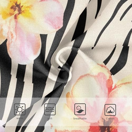 Toddler Girls Underwear 2t Cotton Cute Panties Girl Bright Kids Briefs Undies Pink Flowers Beige Black Zebra Print3