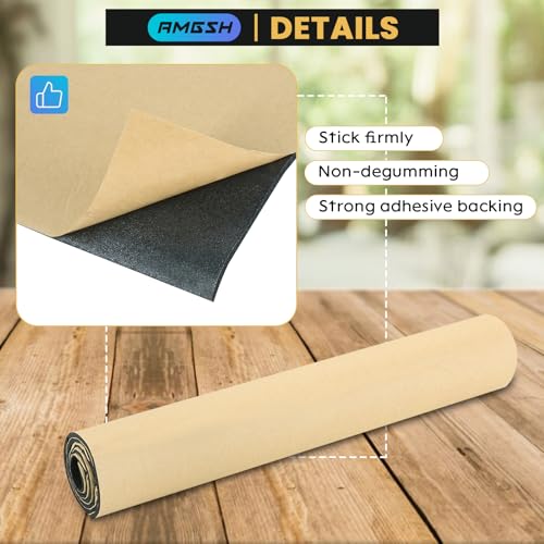 Image of Sponge Neoprene with Adhesive Foam Rubber Sheet 1 /8 inch Thick X 12 inch Wide X 24 inch Long, Padding Gaskets,Crafts for Weather proofing or Stripping DIY Gasket or Sealing Material