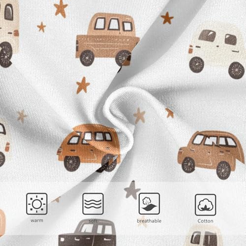 Wusikd Cute Cars Girls' Underwear Cotton Stars Girls Briefs Soft Toddler Underwear 2T3