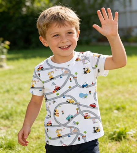 Image of Boys 4th of July Shirt American Flag Tshirt for Kids USA Flag Outfits Toddler Patriotic Tee Monster Truck Top T-Shirt 3-10T