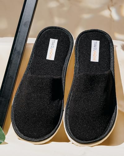 Image of Travelkhushi Unisex House Slippers For Winter & Summer Carpet Slippers for Bedrooms Indoor Home Slipper Comfy Soft Cozy Flip Flops