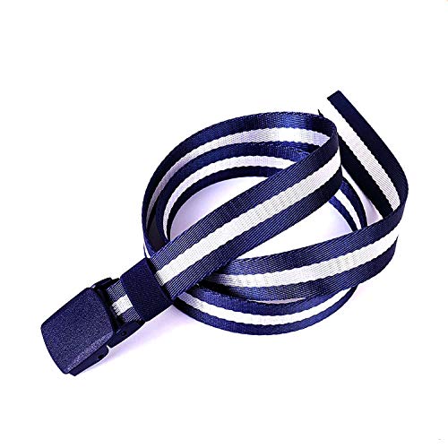 Image of Unisex Blue And White Nylon Military Tactical Belt
