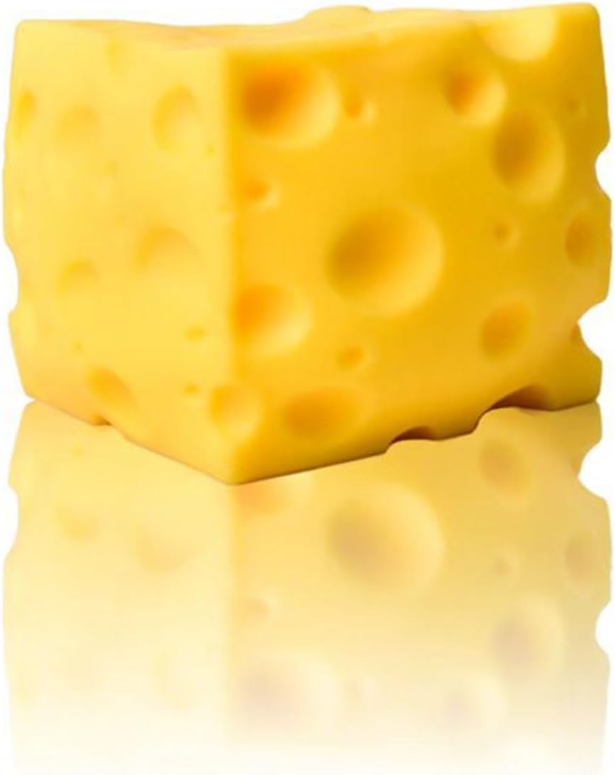 Giant Cheese Squishies, Soft Novelty Squeeze Cheese Squishy Toy, Super Soft Elastic Cheese for Kid Adult Stress Reduction