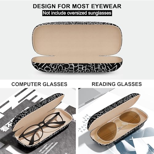 Image of Eyeglasses Case, Hard Shell Protective Case for Glasses, Unisex for Women Men