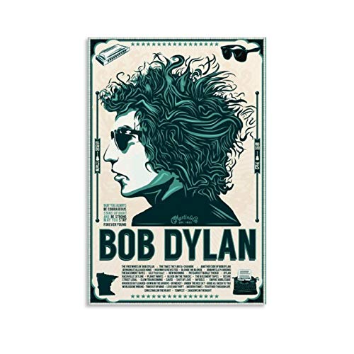 SSTH Vintage Poster Bob Dylan Posters Canvas Art Poster and Wall Art Picture Print Modern Family Bedroom Decor Posters 08x12inch(20x30cm)