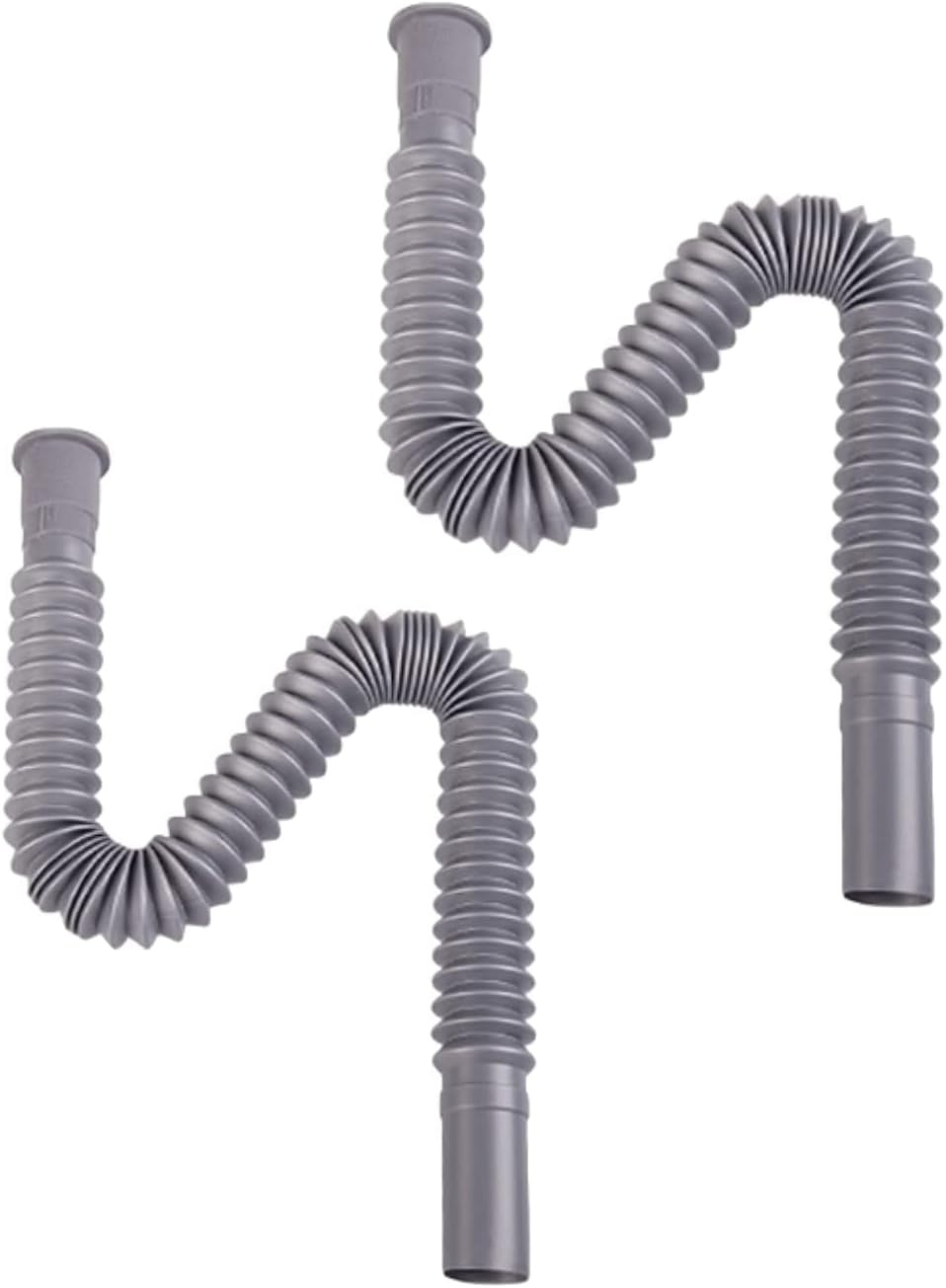 Flexible Sink Drain Pipe, 2Pcs Expandable Flexible Pipe for Kitchen