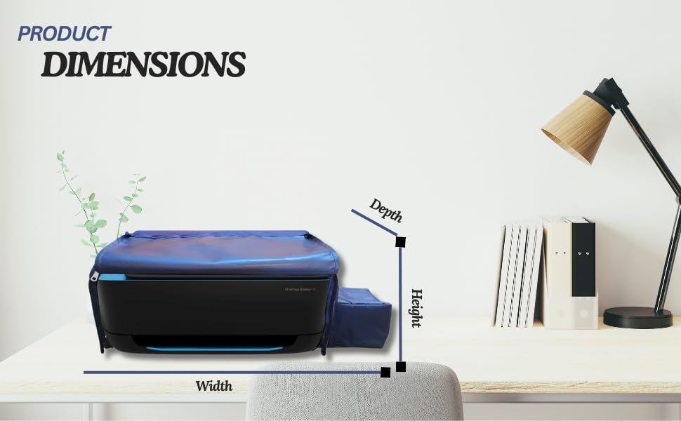 Protectio Dust Proof Washable Chain Printer Cover for HP 310, 315, 316, 319 All-in-One Ink Tank Wireless Colour Printers Blue 6