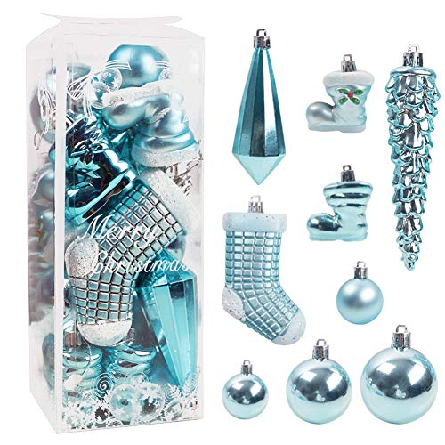 DomeStar 21PCS Christmas Ball Ornaments,Christmas Tree Ornaments Christmas Baubles Tree Balls Christmas Decorations for Xmas Tree