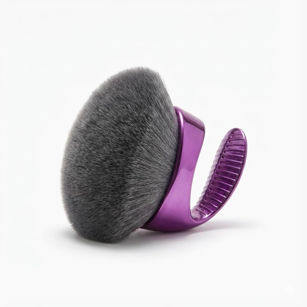 ZAQ Body Kabuki Brush & Self Tanner Applicator - Large Flat Top Blending Brush for Body Makeup, Foundation, and Sunless Tanning Mousse - Soft, Durable Vegan Bri
