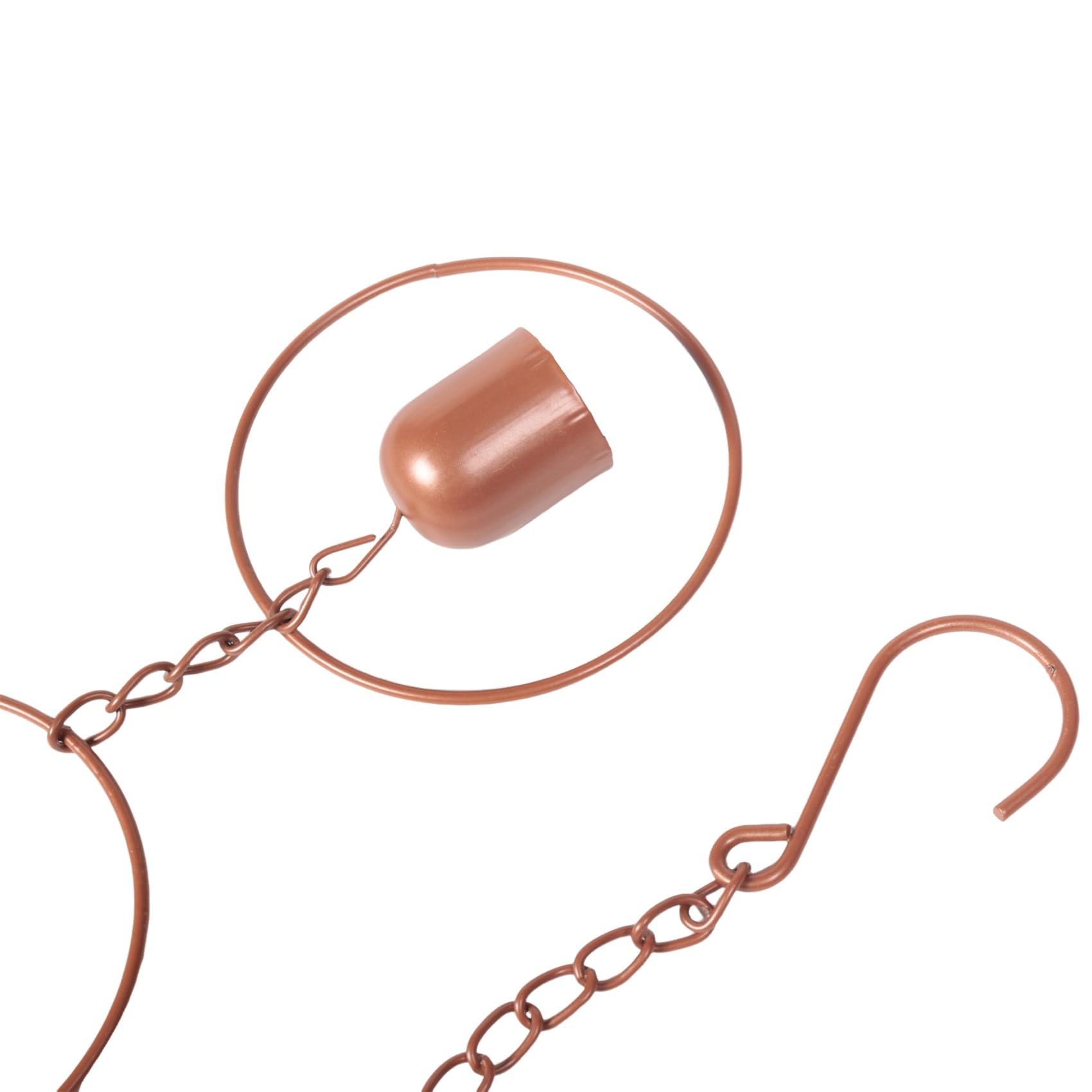 Zewnętrzne wiszące łańcuchy przeciwdeszczowe, Small bell Rain Chain Garden Gift for Mum, Gutters, Rain Catcher for Downpipe with Adapter,