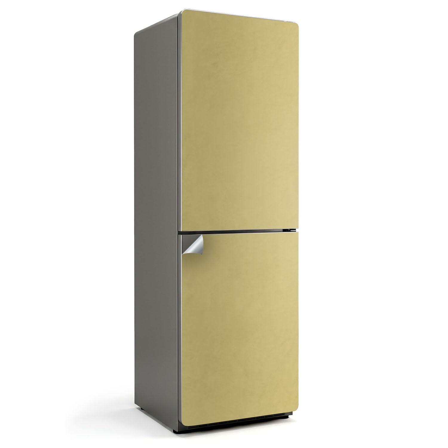 Autocollants pour frigo 60x190 cm pour relooker une cuisine moderne jaune