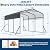 Outdoor Metal Carport, 10x15FT Heavy Duty Carport Canopy with Electro-Galvanized Steel Top & Triple-Braced Foundation, Garage Shelter Shade for Trucks, Boats, Cars
