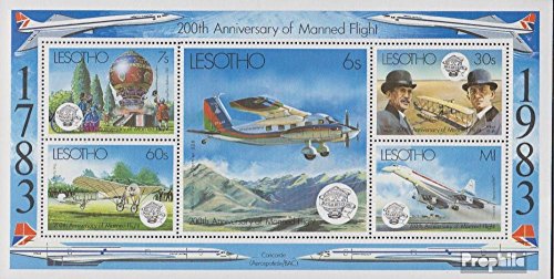 Prophila Collection Lesotho Michel.-No..: Block 18 (Completa Edizione) 1983 Aviation (Francobolli per i Collezionisti) Fari