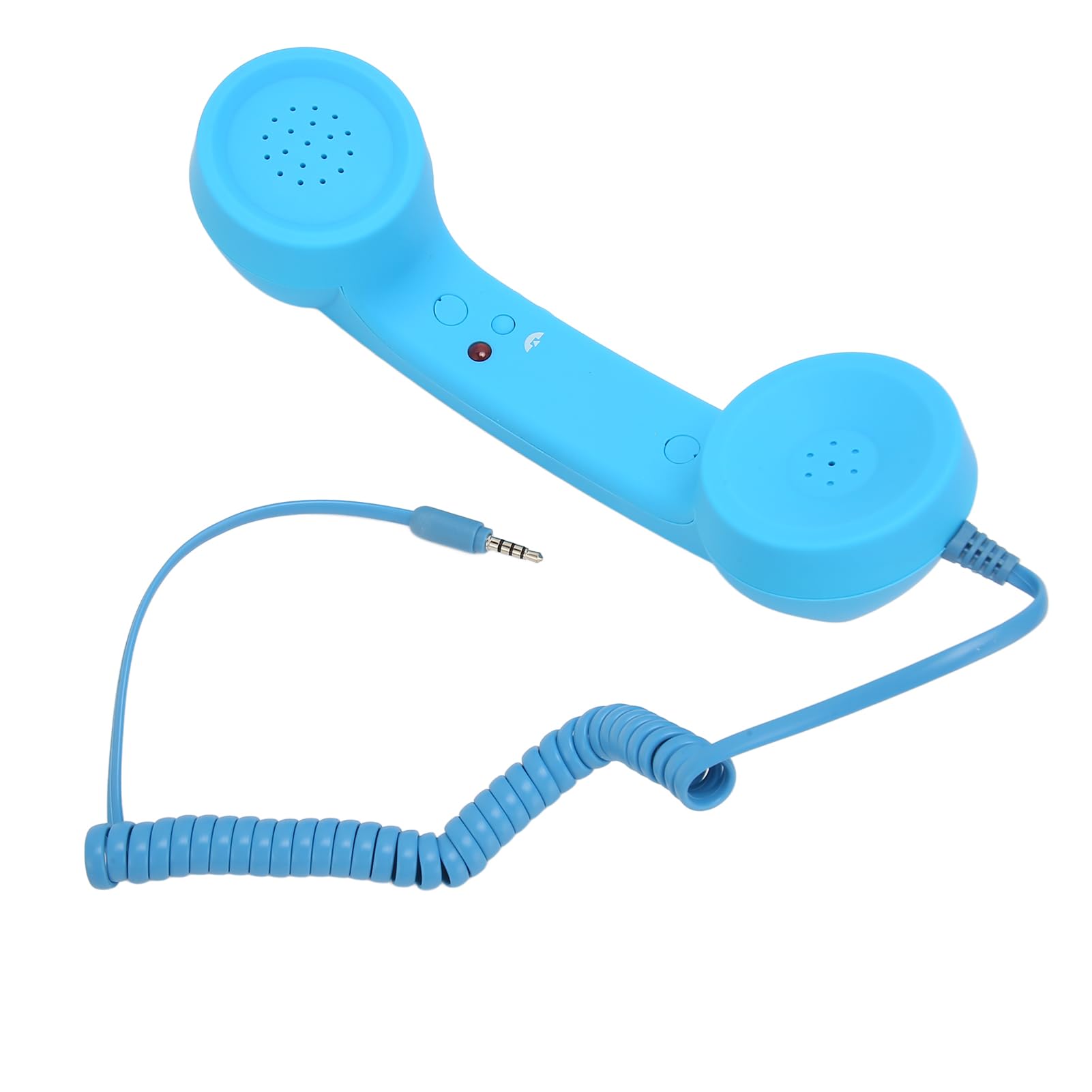 Combiné Téléphonique Rétro de 3,5 Mm, Récepteur de Téléphone Portable Filaire Résistant aux Radiations, Haut-Parleur Micro pour Tous Les Smartphones et Ordinateurs avec Prise