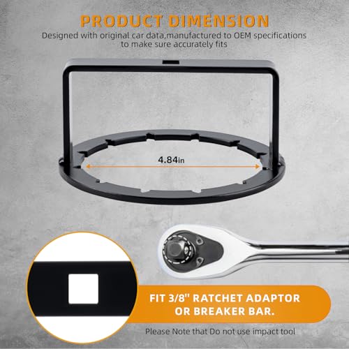 Image of Fuel Pump Retaining Nut Install Removal Tool Compatible For Polaris Ranger RZR EFI