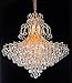 Elegant Lighting Value Toureg Collection Chandelier D:31in H:35in Lt:15 Gold Finish (Elegant Cut Crystals) Gold