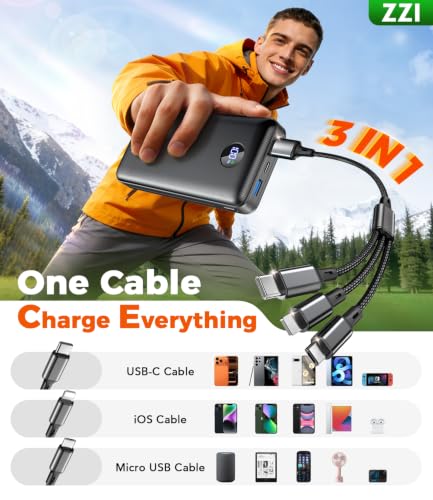 ZZI Portable Charger Power Bank 60000mAh, 22.5W PD Fast-Charge Battery Pack - image 4