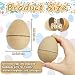 30 Pack DIY Paper Mache Easter Eggs,Fillable Blank Paper Easter Eggs,Paintable Egg Crafts for Easter,Home Decor,Activities,Party