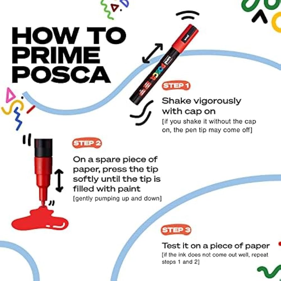 MEZZO\" THE POLiCY ポスカ Amazon.com: posca Paint Markers, 8K Broad Chisel Tips, Set