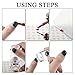 Stamping Plates Nail Art Set Flower Minimalist Geometric Lines Leaves Pattern Theme Image DIY Nail Art Stamp Plate Stamper Kit 6Pcs