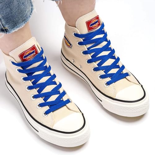 Image of Stepace [2 Pairs Flat Shoe Laces for Sneakers 30 inch-72 inch Length 26 Color Shoelaces