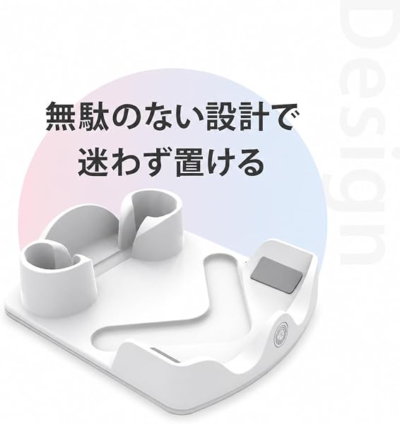 【Meta Quest3/2/3S対応】VRスタンド 卓上 収納スタンド ヘッドセット＆コントローラー収納 LEDライト搭載 省スペース設計 - 5